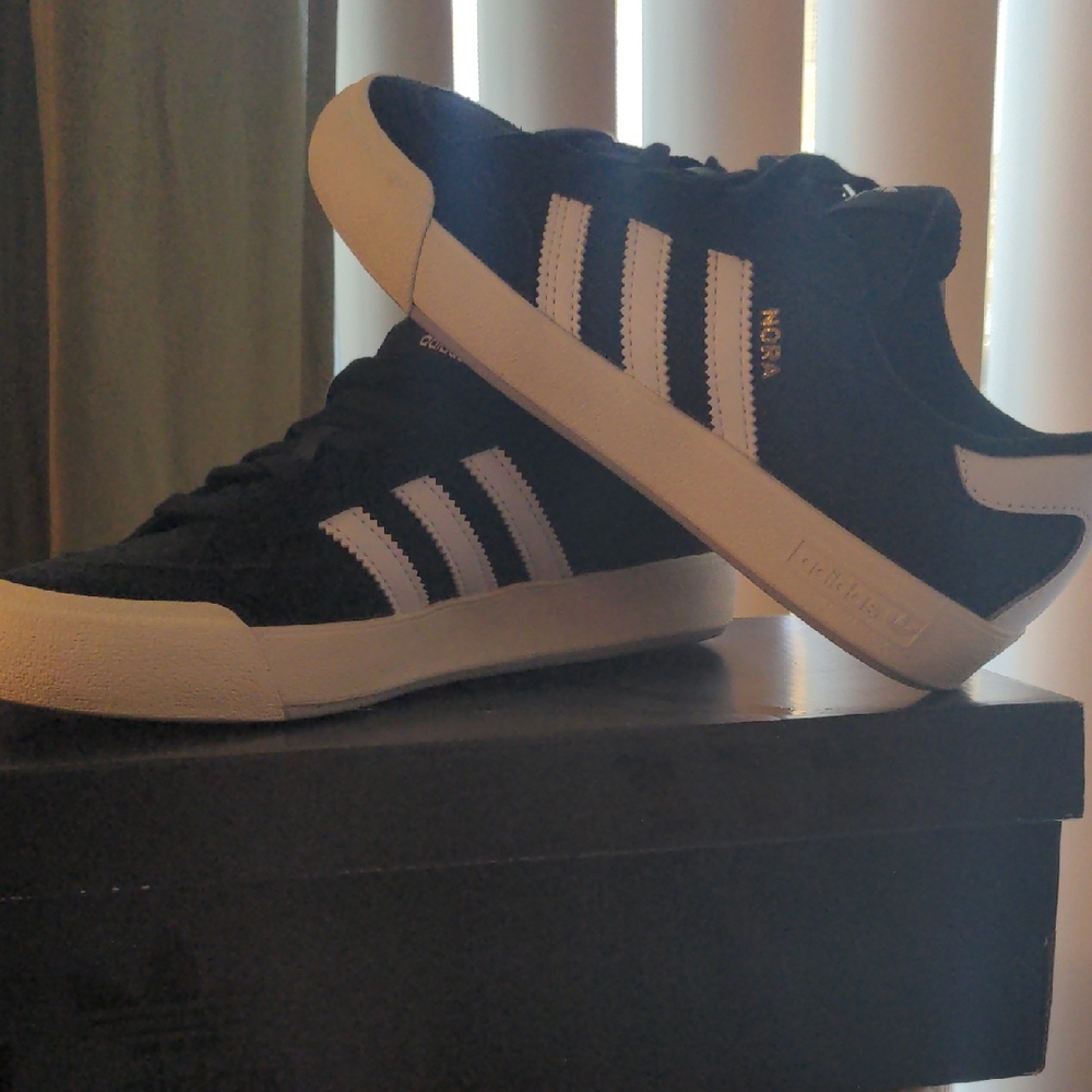 Adidas Black & White Nora Skater Court Sneakers